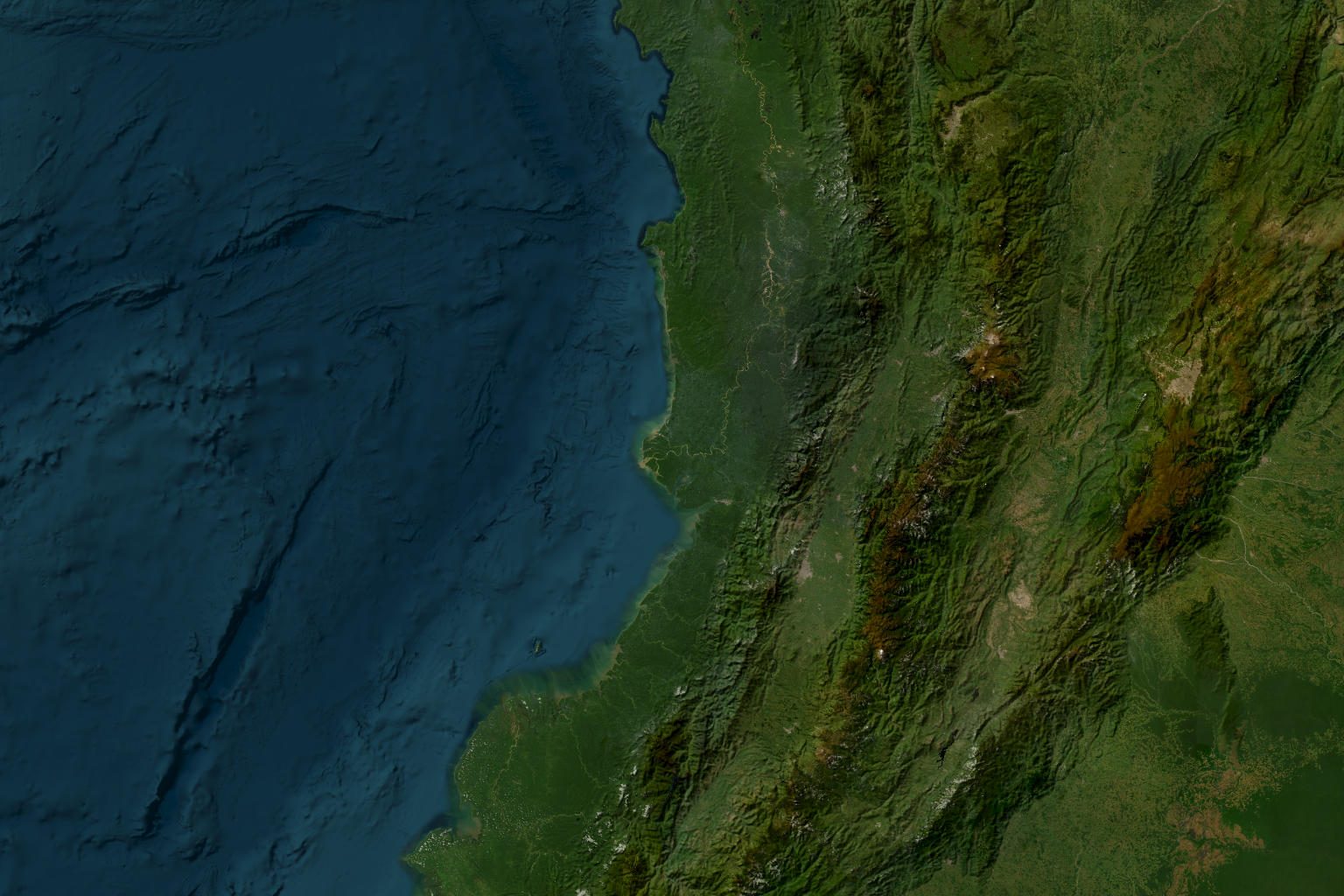 La costa Pacífica del Valle del Cauca desde el cielo